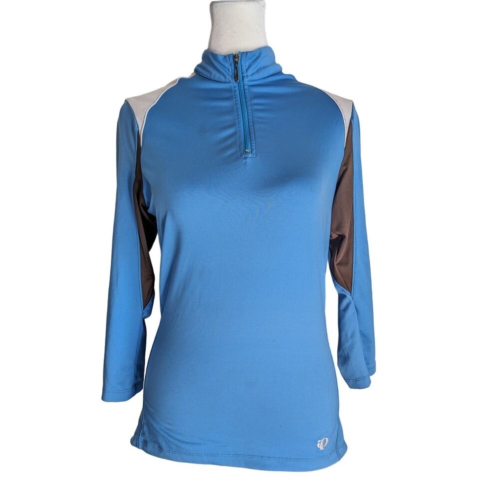 Pearl Izumi Blue Quarter Zip Cycling Jersey Sportswear Medium